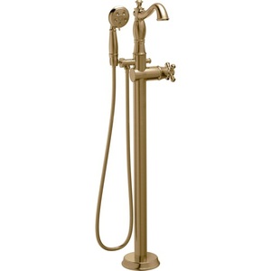 DT4797CZFLLHP/DH795CZ/DR4700FL Cassidy Freestanding Tub Faucet - Brilliance Champagne Bronze
