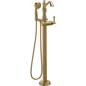 DT4797CZFLLHP/DH797CZ/DR4700FL Cassidy Freestanding Tub Faucet - Brilliance Champagne Bronze DT4797CZFLLHP/DH797CZ/DR4700FL Cassidy Freestanding Tub Faucet - Brilliance Champagne Bronze