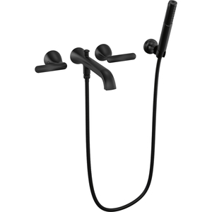 DT5745BLWL Bonacci Wall Mount Whirlpool Faucet Tub Faucet - Matte Black