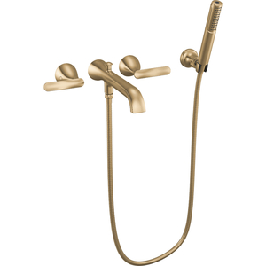 DT5745CZPRWL Bonacci Wall Mount Whirlpool Faucet Tub Faucet - Lumicoat Champagne Bronze