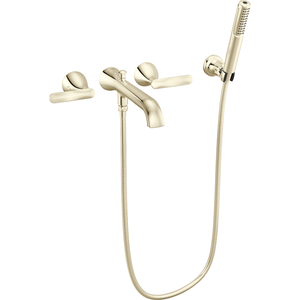 DT5745PNPRWL Bonacci Wall Mount Whirlpool Faucet Tub Faucet - Lumicoat Polished Nickel