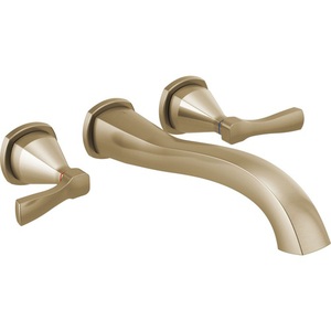 DT5776CZWL/DR3500WL Stryke Wall Mount Whirlpool Faucet Tub Faucet - Brilliance Champagne Bronze DT5776CZWL/DR3500WL Stryke Wall Mount Whirlpool Faucet Tub Faucet - Brilliance Champagne Bronze