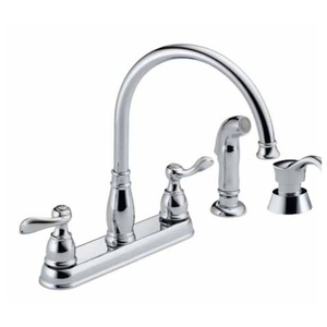 D21996LFSD Windemere Two-Handle Kitchen Faucet - Chrome