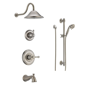 DDSSCASSIDY1404SS Monitor 14 Shower Tower Custom Shower System - Brilliance Stainless