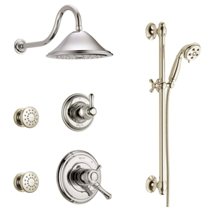 DDSSCASSIDY1703PN Monitor 17 Shower Tower Custom Shower System - Brilliance Polished Nickel