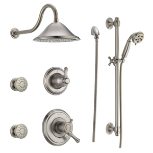 DDSSCASSIDY1703SS Monitor 17 Shower Tower Custom Shower System - Brilliance Stainless