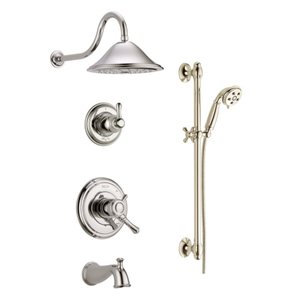 DDSSCASSIDY1704PN Monitor 17 Shower Tower Custom Shower System - Brilliance Polished Nickel