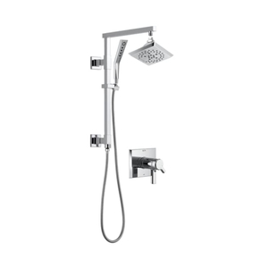 DDSSEMERGE18A17T05 Pivotal Shower Tower Custom Shower System - Chrome