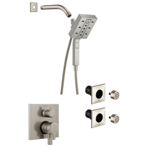 DDSSPIVOTAL1706ISS Pivotal Shower Tower Custom Shower System - Brilliance Stainless