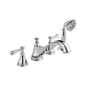 DT4795LHP/DR4707/DH697 Cassidy Deck Mount With Handshower Tub Faucet - Chrome DT4795LHP/DR4707/DH697 Cassidy Deck Mount With Handshower Tub Faucet - Chrome
