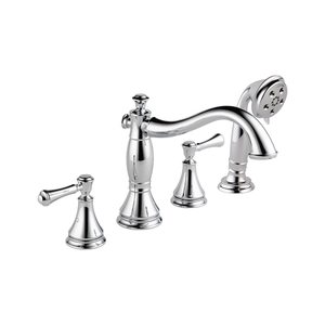 DT4797LHP/DR4707/DH697 Cassidy Deck Mount With Handshower Tub Faucet - Chrome DT4797LHP/DR4707/DH697 Cassidy Deck Mount With Handshower Tub Faucet - Chrome