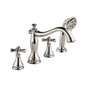 DT4797PNLHP/DR4707/DH695PN Cassidy Deck Mount With Handshower Tub Faucet - Brilliance Polished Nickel DT4797PNLHP/DR4707/DH695PN Cassidy Deck Mount With Handshower Tub Faucet - Brilliance Polished Nickel