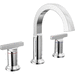 Delta Faucet D355887PRDST Lumicoat Chrome 8'' Widespread Bathroom Sink Faucet