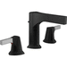 Delta Faucet D3574CSMPUDST Matte Black / Chrome 8'' Widespread Bathroom Sink Faucet