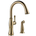 Delta Faucet D4297CZDST Brilliance Champagne Bronze Single Handle Kitchen Faucet