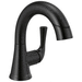 Delta Faucet D533LFBLPDMPU Matte Black Single Hole Bathroom Sink Faucet