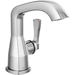 Delta Faucet D576MPULHPDST/DH550 Chrome Single Hole Bathroom Sink Faucet