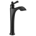 Delta Faucet D756BLLHPDST/DH561BL Matte Black Vessel Filler Bathroom Sink Faucet