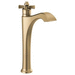 Delta Faucet D756CZLHPDST/DH562CZ Brilliance Champagne Bronze Vessel Filler Bathroom Sink Faucet