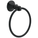 Delta Faucet D76446BL Matte Black Towel Ring