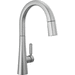 Delta Faucet D9191ARPRDST Lumicoat Arctic Stainless Pull-Out Spray Kitchen Faucet