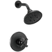 Delta Faucet DT14256BLLHP/DH567BL/DR10000UN Matte Black Single Handle Shower Faucet