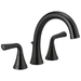 Delta Faucet DT2733BL/DR2707 Matte Black Deck Mount Tub Faucet