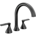 Delta Faucet DT2745BL Matte Black Deck Mount Tub Faucet