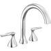 Delta Faucet DT2745PR Lumicoat Chrome Deck Mount Tub Faucet