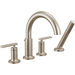 Delta Faucet DT4742SS Stainless Steel Deck Mount Tub Faucet