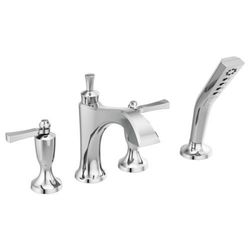 DT4756SSLHP/DH568SS/DR4707 Dorval Deck Mount With Handshower Tub Faucet - Brilliance Stainless