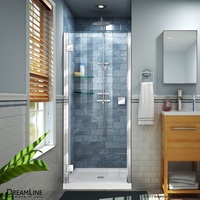  Lumen Shower Door - Swing Shower Door - Chrome