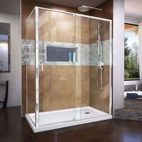  Flex Shower Door - Swing Shower Door - Chrome