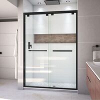  Encore Shower Door - Sliding Shower Door - Satin Black