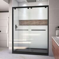  Encore Shower Door - Sliding Shower Door - Satin Black