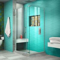  Unidoor Plus Standard Enclosure Shower Enclosure - Brushed Nickel