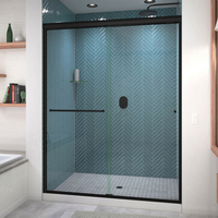  Alliance Pro HV Shower Door - Sliding Shower Door - Satin Black