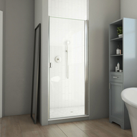  Alliance Shower Door - Swing Shower Door - Brushed Nickel