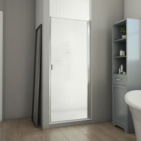  Alliance Shower Door - Swing Shower Door - Brushed Nickel