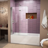  Aqua Shower Door - Swing Shower Door - Polished Chrome