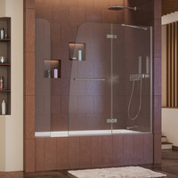  Shower Door - Swing Shower Door - Brushed Nickel
