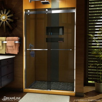  Sapphire Shower Door - Sliding Shower Door - Chrome