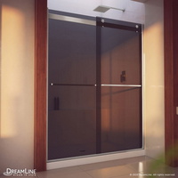  Essence-H Shower Door - Sliding Shower Door - Brushed Nickel