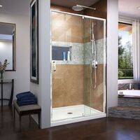  Flex Shower Door - Swing Shower Door - Chrome