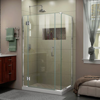  Unidoor-X Shower Door - Swing Shower Door - Chrome