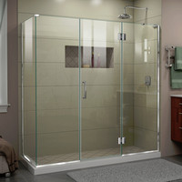  Unidoor-X Shower Door - Swing Shower Door - Chrome