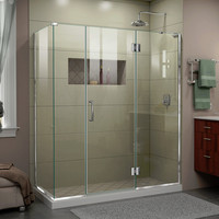  Unidoor-X Shower Door - Swing Shower Door - Chrome