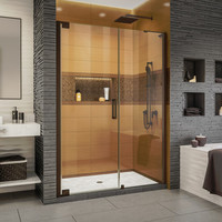  Elegance-LS Shower Door - Swing Shower Door - Oil Rubbed Bronze