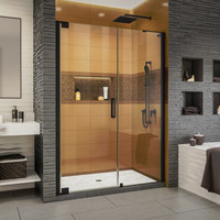  Elegance-LS Shower Door - Swing Shower Door - Satin Black