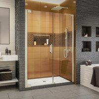  Elegance-LS Shower Door - Swing Shower Door - Brushed Nickel